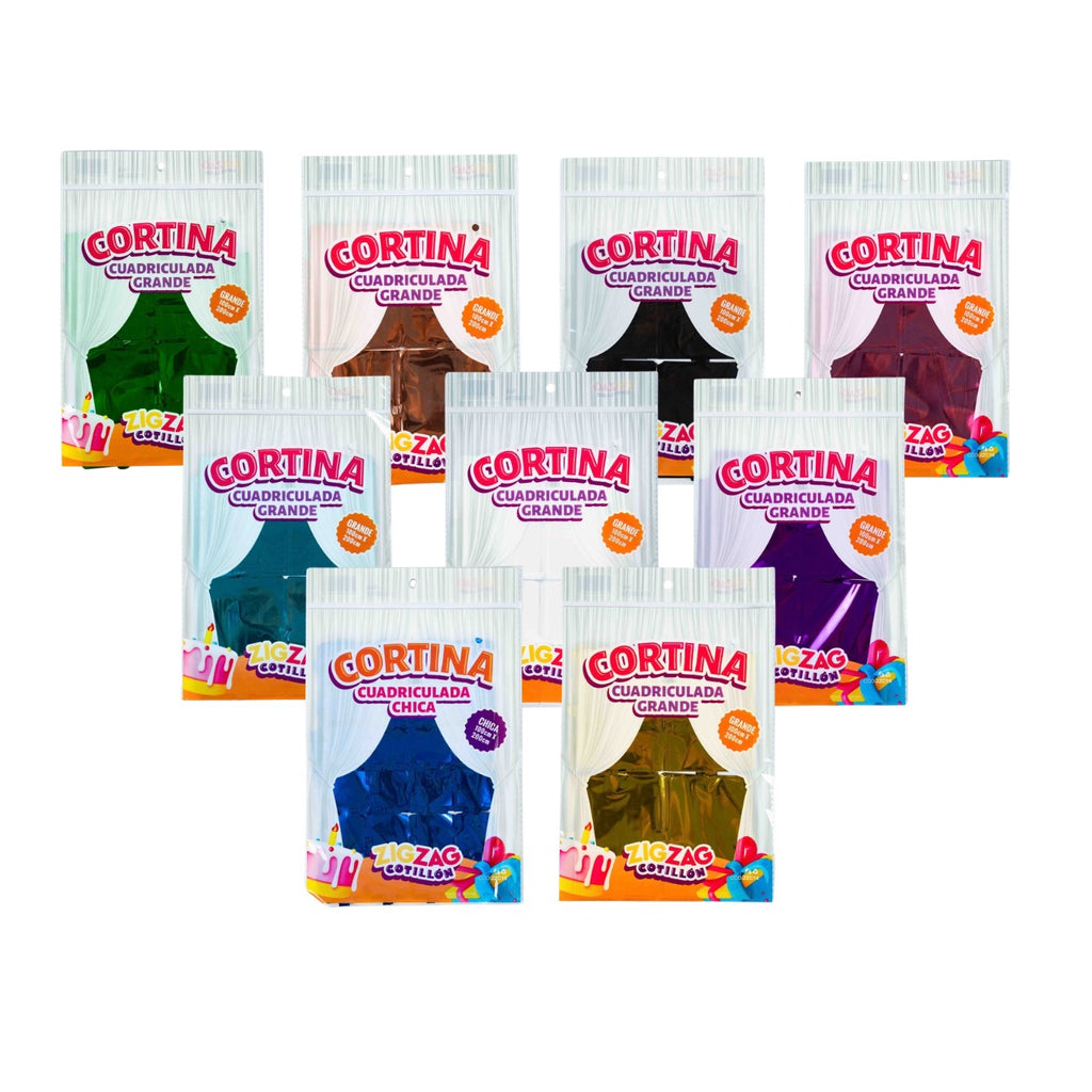 Cortina Cuadriculada Grande