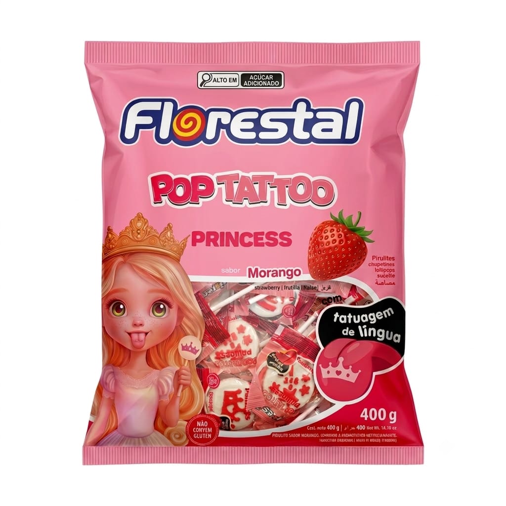 Chupetines Pop Tattoo Princess Frutilla