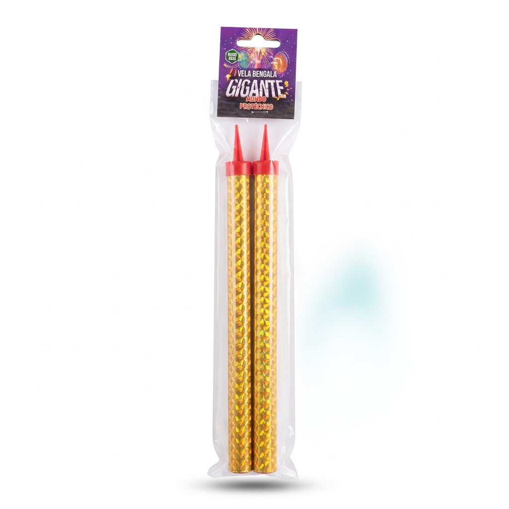 Vela Gigante MUNDO PIROTÉCNICO (Pack x 2)