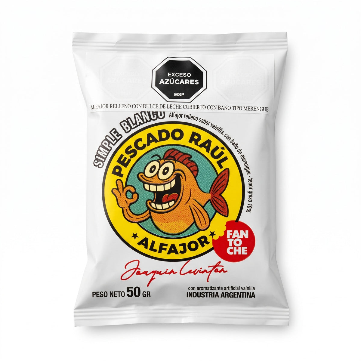 Alfajor Fantoche Pescado Raúl (Nieve/Chocolate)