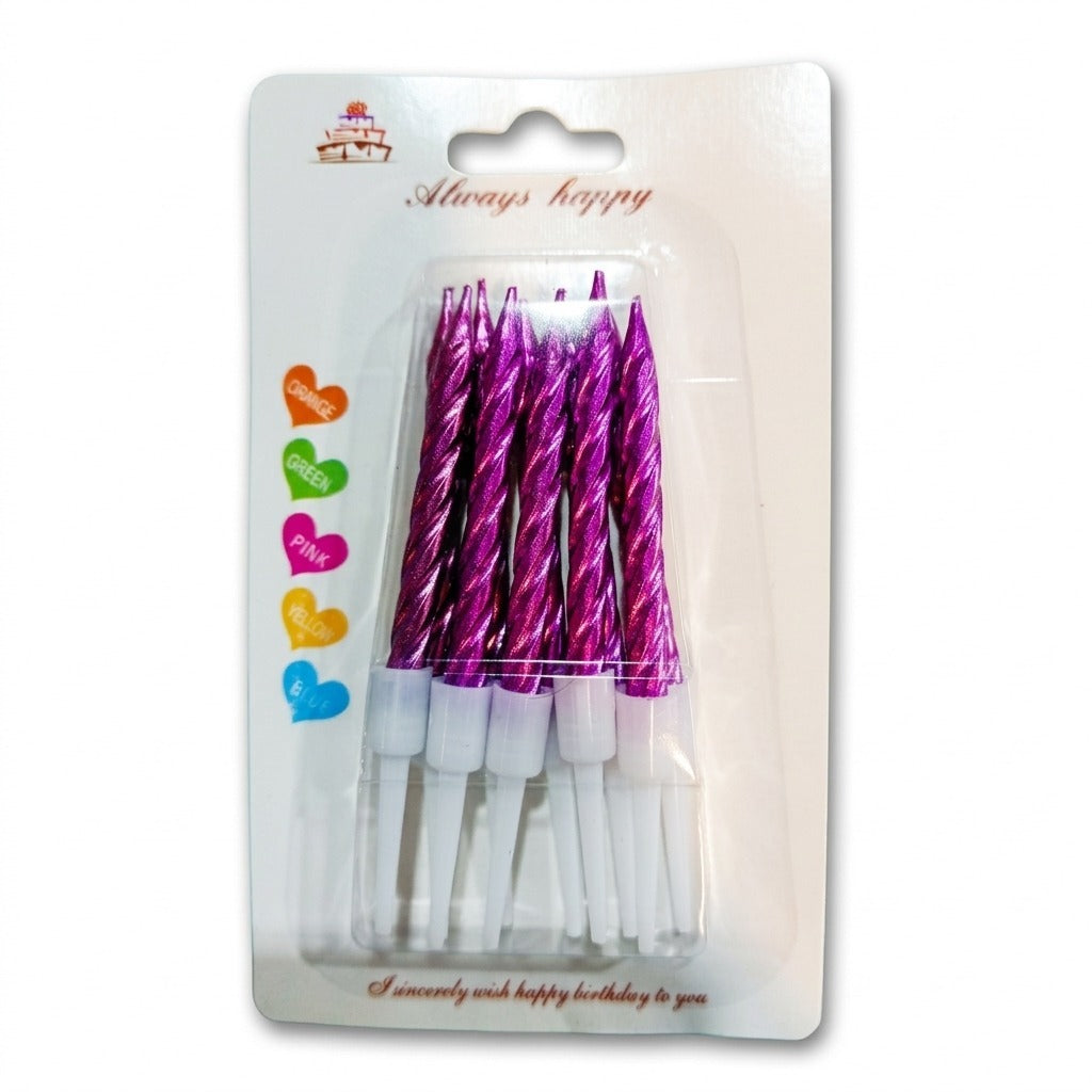 Vela Torneada Chica (Pack 10 unidades)