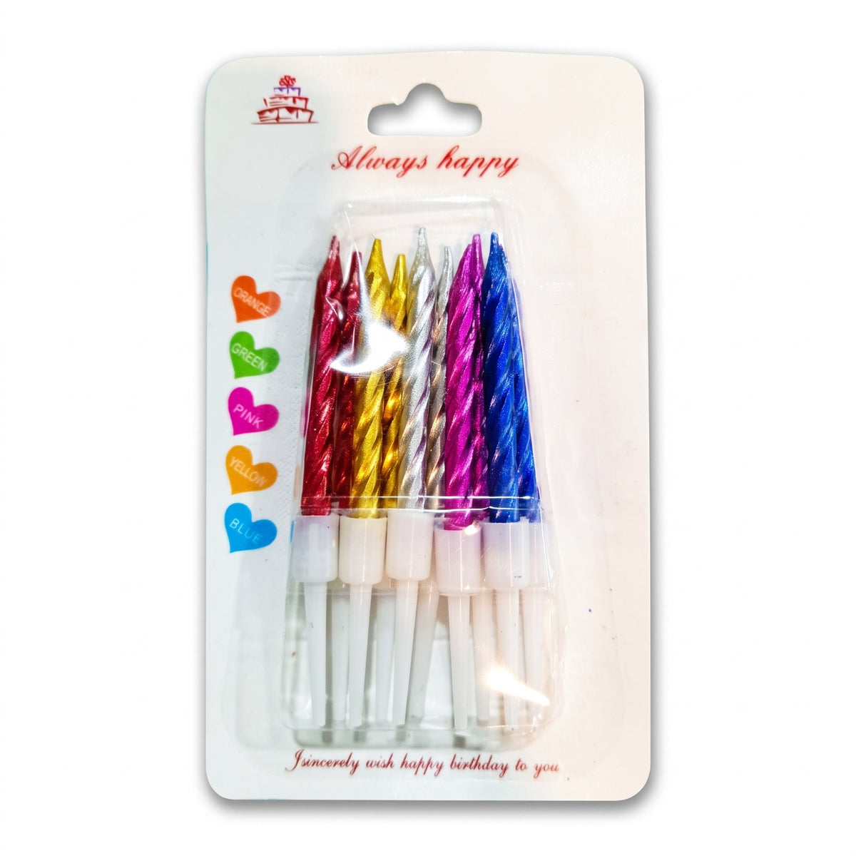 Vela Torneada Chica (Pack 10 unidades)
