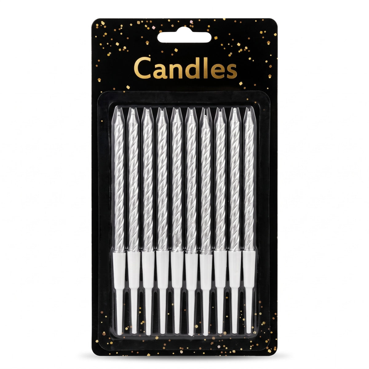 Vela Torneada Metalizada (Pack x 10)