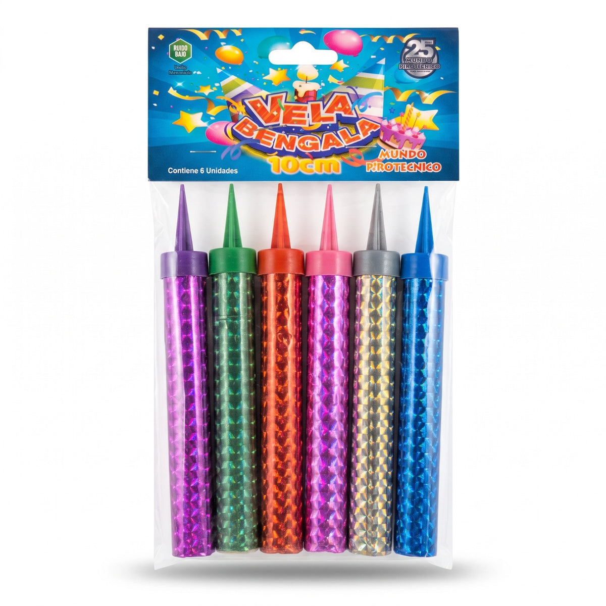 Vela Bengala 10cm (Pack x 6)