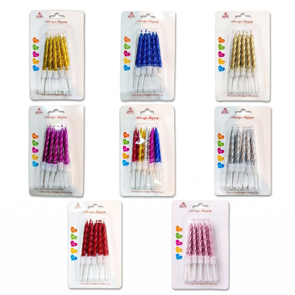 Vela Torneada Chica (Pack 10 unidades)