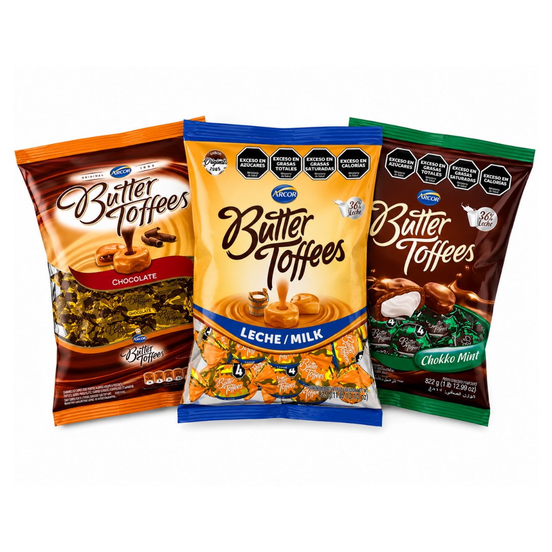 Butter Toffees Arcor 822 g