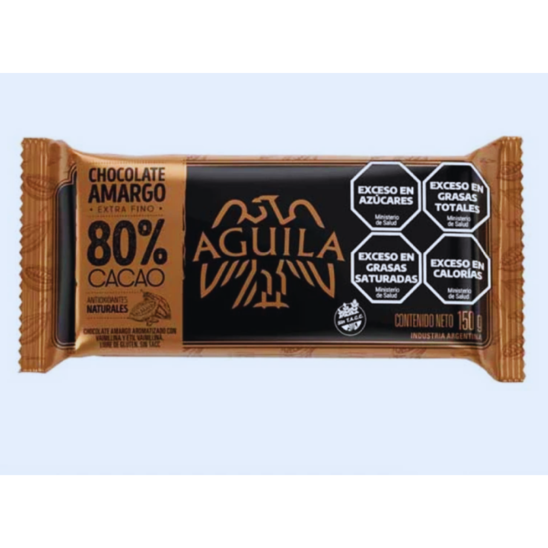Chocolate 80% Cacao Águila 150 g