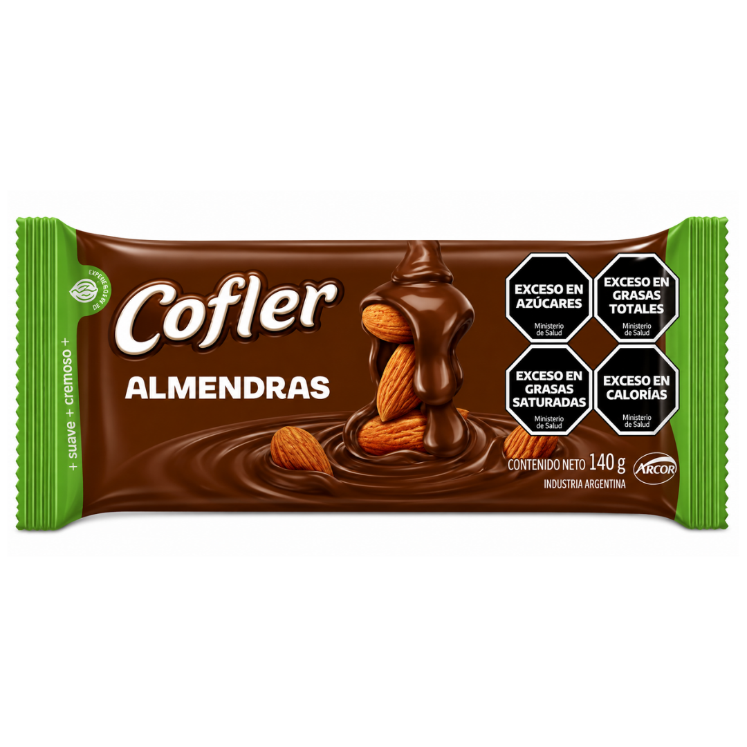 Chocolate con Almendras Cofler 140 g