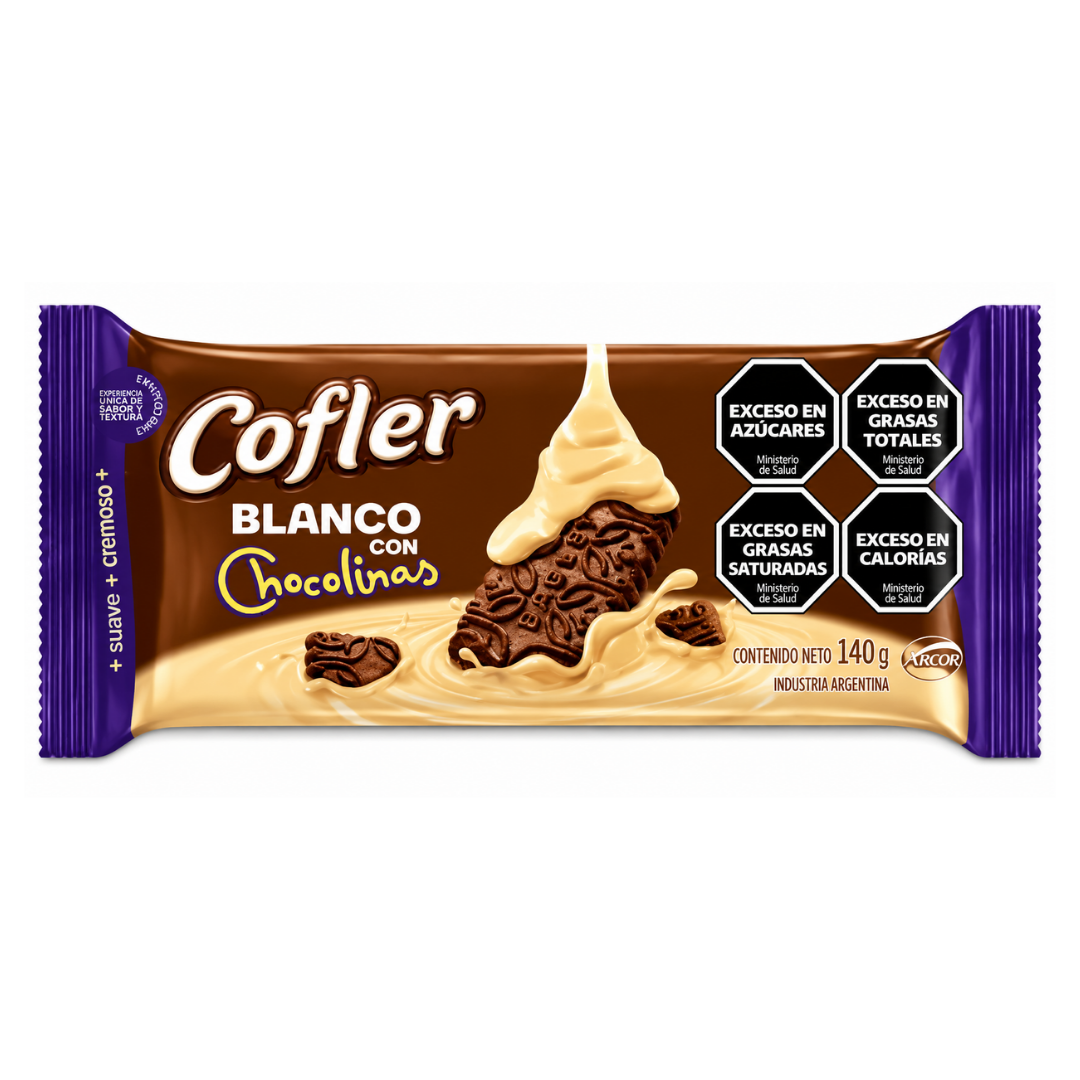 Chocolate Blanco con Chocolinas Cofler 140 g