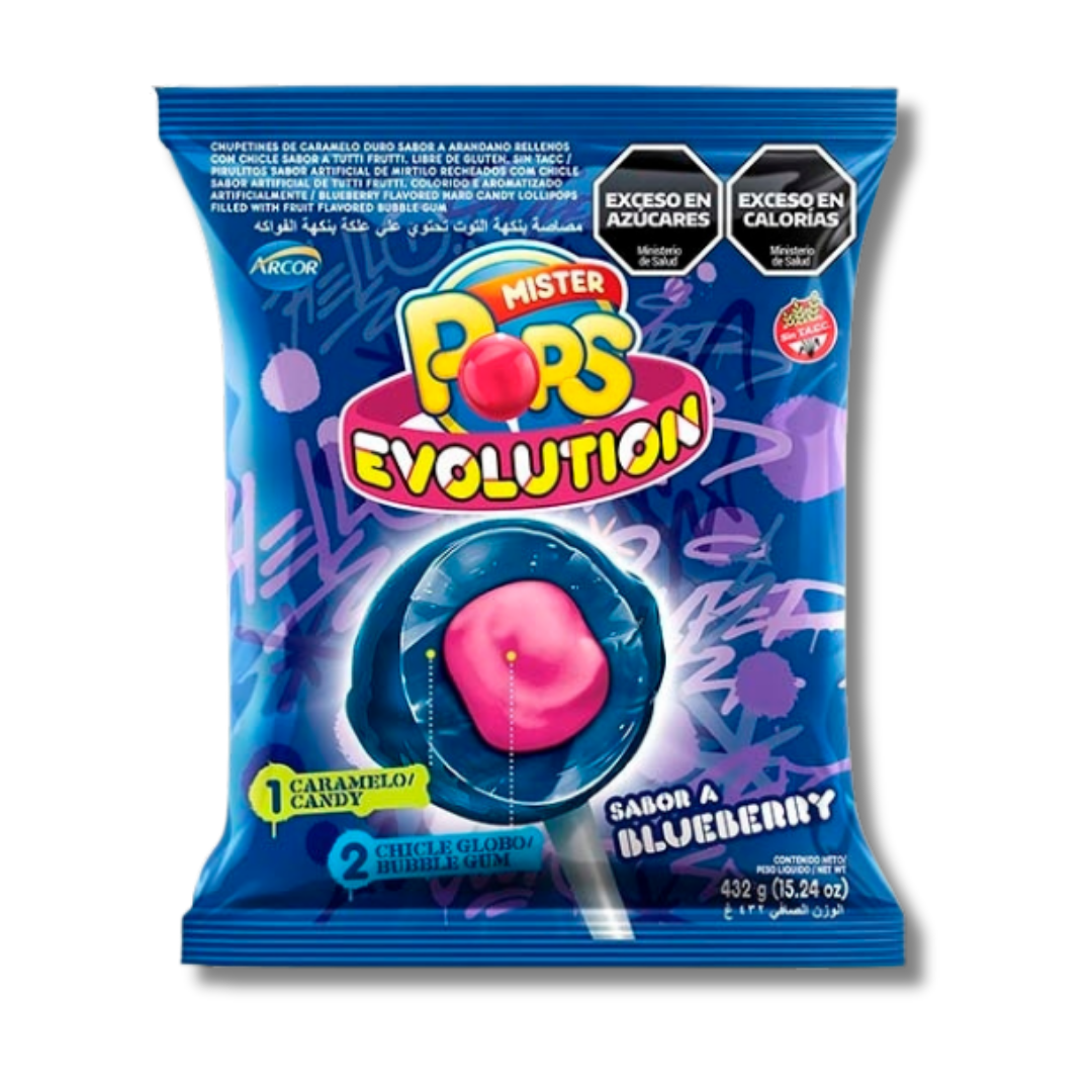 Chupetín Mister Pops Evolution 432 g